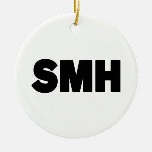 SMH | Text Slang Keramisch Ornament (Voorkant)