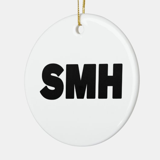 SMH | Text Slang Keramisch Ornament (Links)