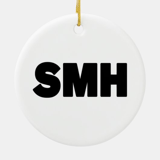 SMH | Text Slang Keramisch Ornament (Achterkant)