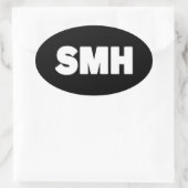 SMH | Text Slang Oval Sticker (Tas)