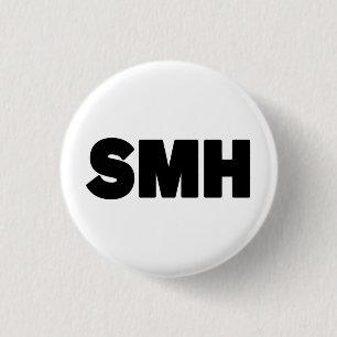 SMH   Text Slang Ronde Button 3,2 Cm