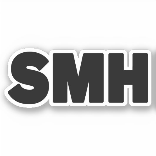 SMH | Text Slang Sticker (Voorkant)