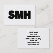 SMH | Text Slang Visitekaartje (Voorkant / Achterkant)