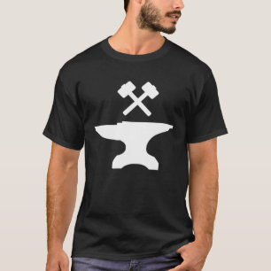  smid aambeeld en gekruiste hamers t-shirt