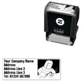 smid of metaalbewerker  zelfinktende stempel (In situ)