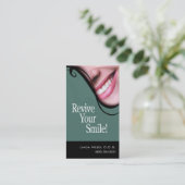 "Smile 2" Dentist Hygienist Cosmetic Dentistry Visitekaartje (Staand voorkant)