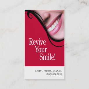"Smile 2" Dentist Hygienist Cosmetic Dentistry Visitekaartje
