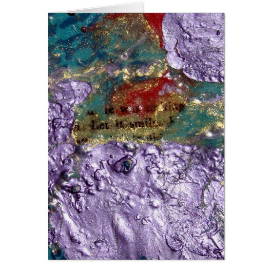 Smile Abstracte gemengde media collage (Voorkant)