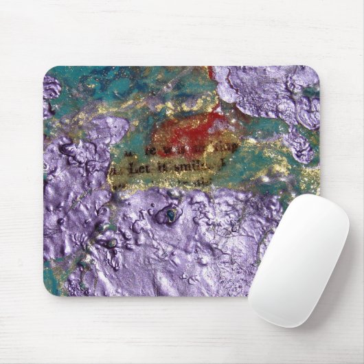 Smile Abstracte gemengde media collage Muismat (Met muis)