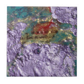 Smile Abstracte gemengde media collage Tegeltje (Voorkant)