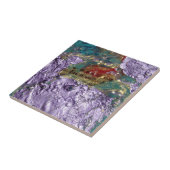 Smile Abstracte gemengde media collage Tegeltje (Zijkant)