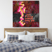 SMILE - Afgedrukt Canvas Afdruk (Insitu (Slaapkamer))