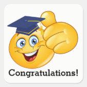 Smile Afstuderen Sticker (Voorkant)