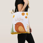 Smile Alleday Boho Bird Sun Cute Tote Bag (Dichtbij)