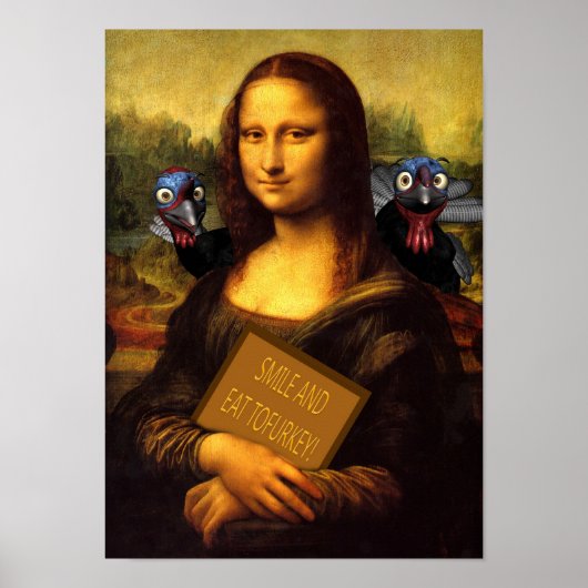 Smile And Eat Tofurkey Poster (Voorkant)