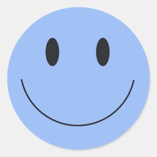 Smile Aufkleber Ronde Sticker (Voorkant)