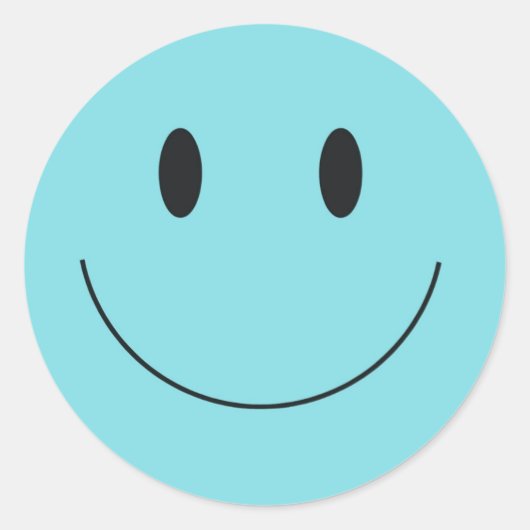 Smile Aufkleber Ronde Sticker (Voorkant)