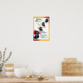 Smile Awhile, Black Cat, Louis Wain Poster (Keuken)