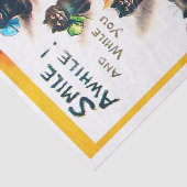 Smile Awhile, Black Cat, Louis Wain Tissuepapier (Detail)