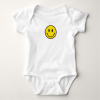 Smile Baby Happy Love Geel Zwart wit Emoji Plezier