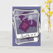 Smile Bat Verjaardag Kaart (Gele Bloem)