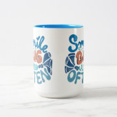 Smile Big Laugh Vaak Mok met tweetone koffie (Center)