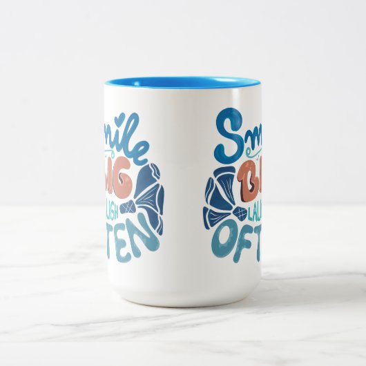 Smile Big Laugh Vaak Mok met tweetone koffie (Center)