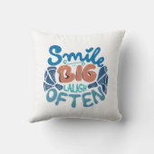 Smile Big Laugh Vaak Sierkussen (Achterkant)
