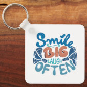 Smile Big Laugh Vaak Sleutelhanger (Voorkant)