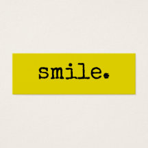 Smile Black Yellow Typography