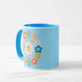 Smile Bloem 2 Koffiemok Mok (Voorkant links)