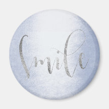 Smile Blue Pastel Silver Grey Ombre Enmoedigheid
