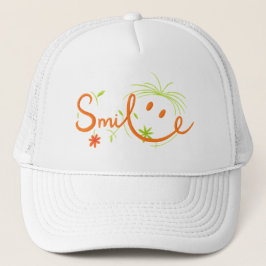 Smile Borstelstijl Lijn Kunst | Klassieke Dad Hoed Trucker Pet