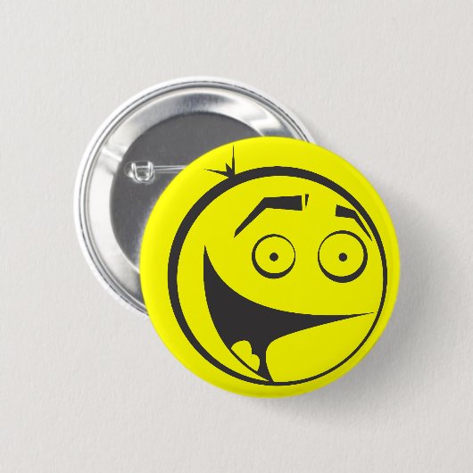 Smile Boy Ronde Button 5,7 Cm (Voorkant /achterkant)
