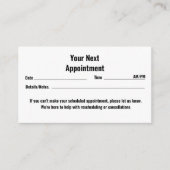 "Smile Bright: uw volgende tandheelkundige afspraa Afsprakenkaartje (Voorkant)