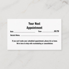 "Smile Bright: uw volgende tandheelkundige afspraa Afsprakenkaartje