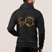 Smile Brush Style Line Art | Adult Zip-Up Hoodie (Achterkant)