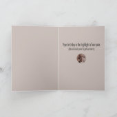 "Smile, Buck" Grappige Cartoon Verjaardag Kaart (Binnen)