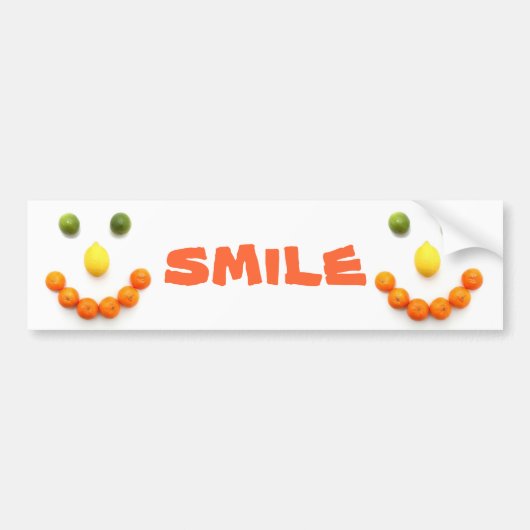 Smile bumper sticker (Voorkant)