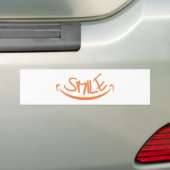 smile bumpersticker (Op auto)
