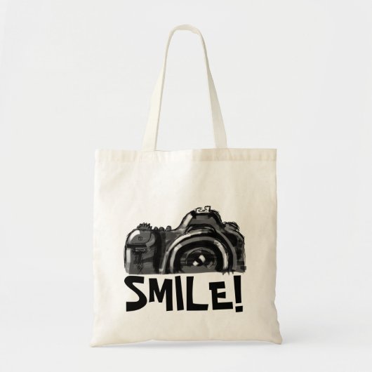 Smile Can Camera Tote Bag (Voorkant)