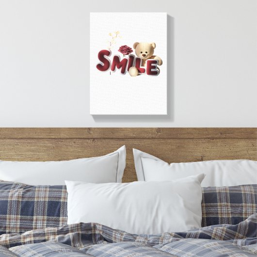 Smile Canvas Afdruk (Insitu (Slaapkamer))