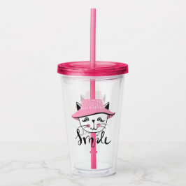 Smile Cat Acryl Drinkbeker