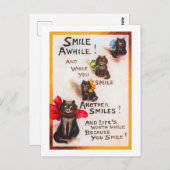Smile Cats, Louis Wain Briefkaart (Voorkant / Achterkant)