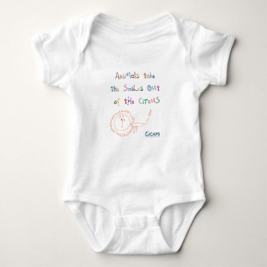 "Smile" Circus Campaign Babygro Romper (Voorkant)