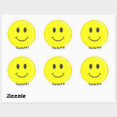 Smile cirkel Sticker (Vel)