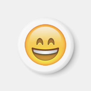 Smile Closed Eyes - Emoji Magneet
