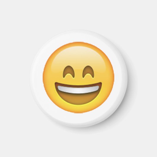 Smile Closed Eyes - Emoji Magneet (Voorkant)