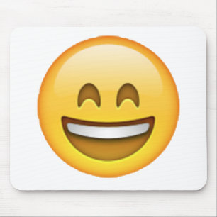 Smile Closed Eyes - Emoji Muismat