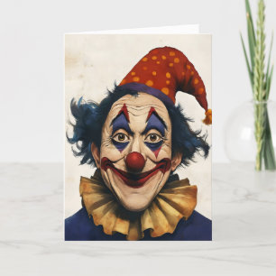 Smile Clown April Fools Day Feestdagen Kaart